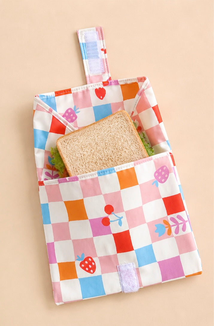 Pochette à sandwich - carreaux