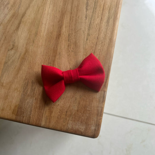 Barrette noeud - rouge