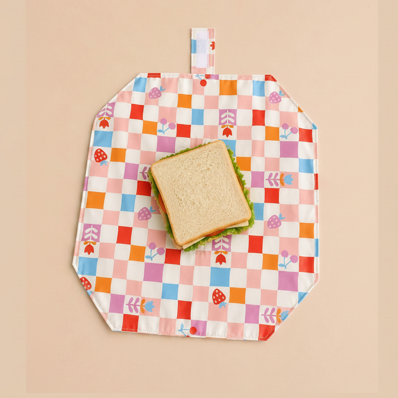 Pochette à sandwich - carreaux