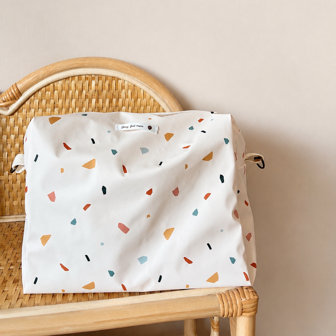 XXL Trousse de toilette impermeable - Confettis