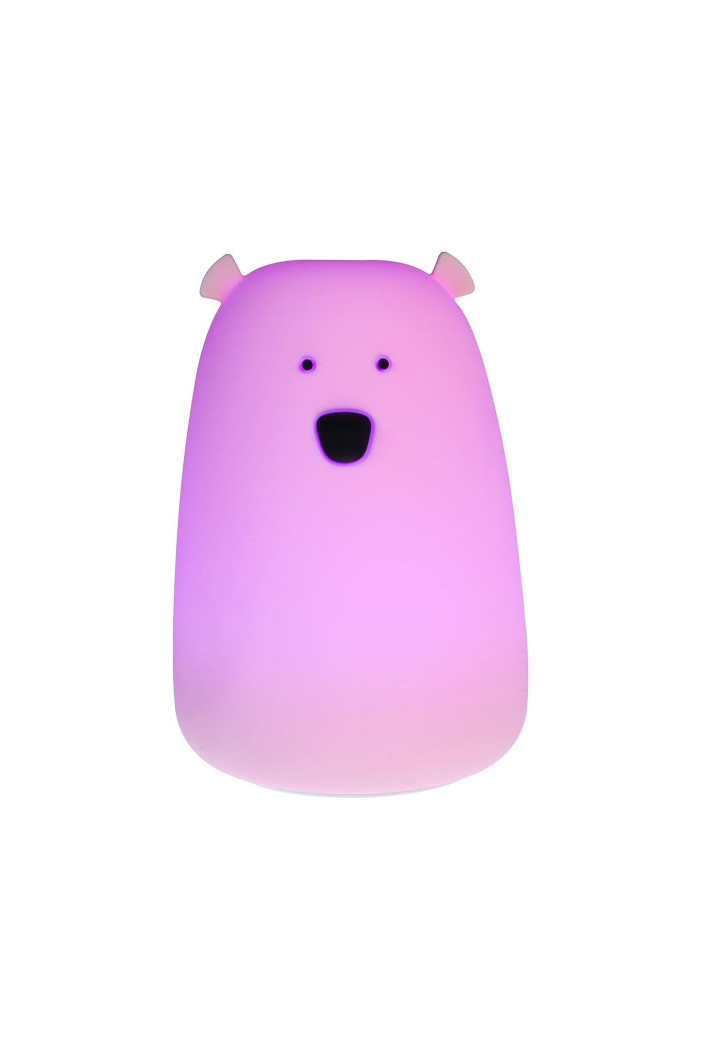 Veilleuse en silicone ours - ROSE - LITTLE L TEO BEAR