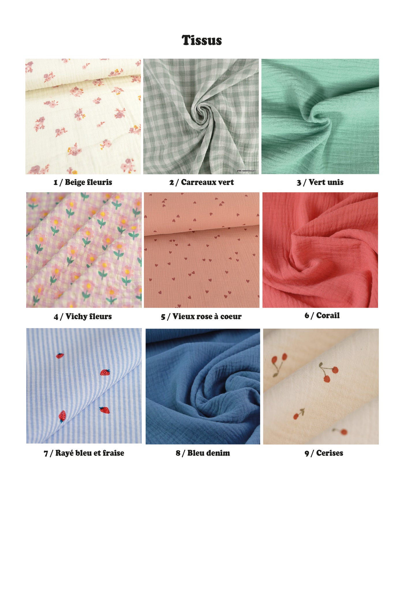 Les ponchos bébé et enfant - Personnalisable +9 choix de tissu