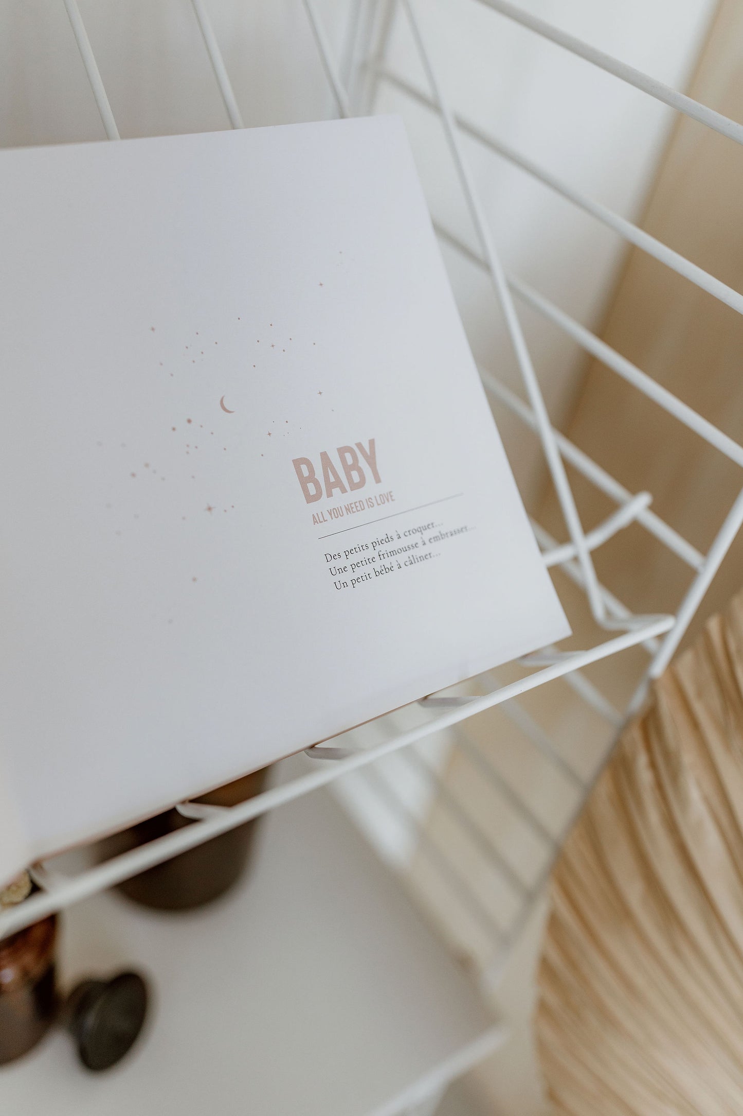 Livre de Naissance "Mon Amour" bleu nuit